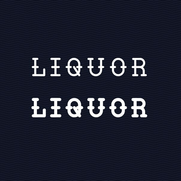 Liquor奇特的装饰字体