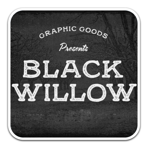 Black Willow复古手绘字体