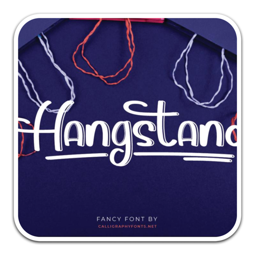 Hangstand创意字体