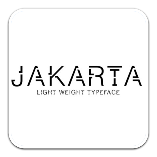 JAKARTA奇特缺口字体