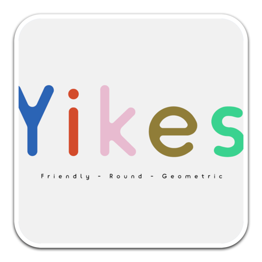 圆润的无衬线英文字体Yikes