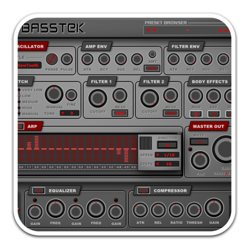 Psytrance Plugins BassTek for Mac(低音发生器)