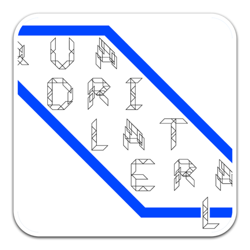 Quadrilateral锐利而坚定几何字体