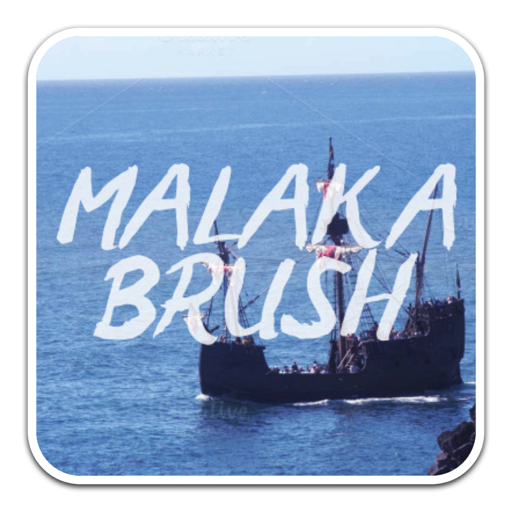 Malaka Brush刷子字体