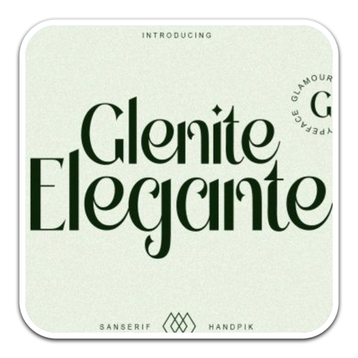 Glenite Elegante精致的衬线字体