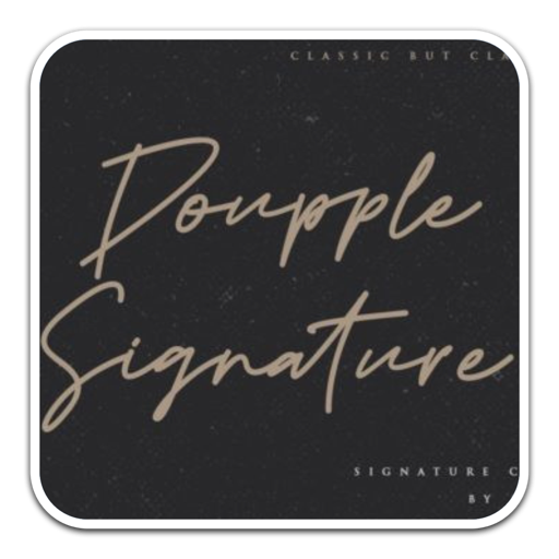 Doupple Signature时尚美观的手写字体