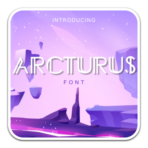 Arcturus现代显示字体