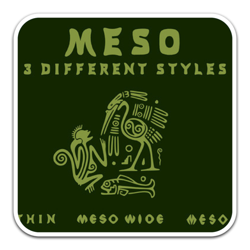 Meso 3种特别样式显示字体