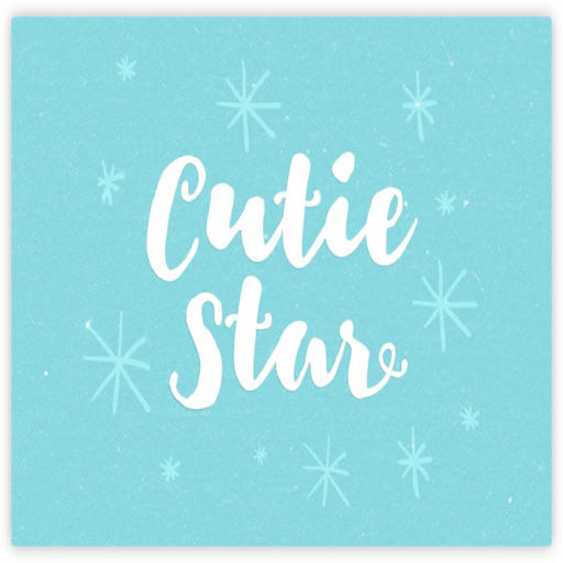 现代笔刷脚本字体 Cutie Star