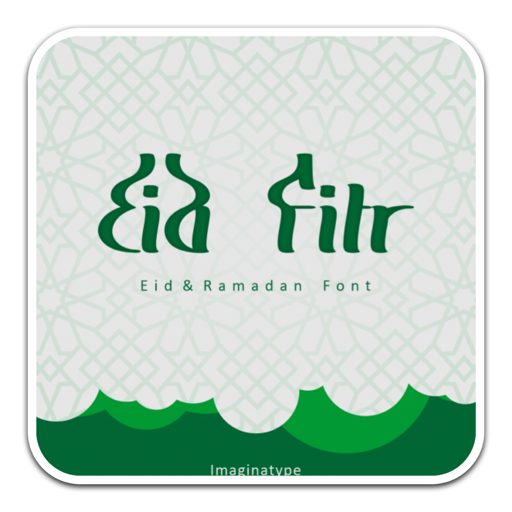 Eid Fitr现代阿拉伯风格字体