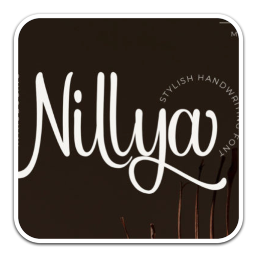 Nillya流畅精致的脚本字体