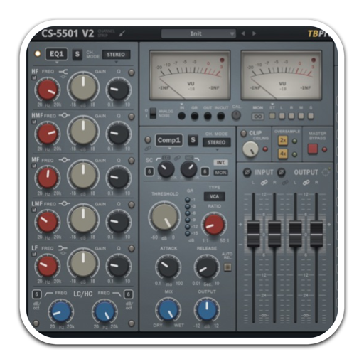 TBProAudio CS5501V2 for Mac(多功能通道条效果插件)