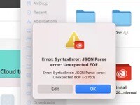 解决Mac安装adobe软件时出现错误“Error:SyntaxError:JSON Parse error:Unexpected EOF”