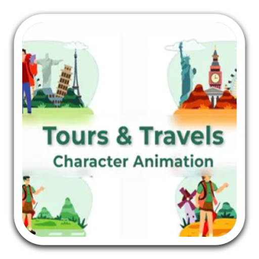 旅游和旅行动画场景AE模版