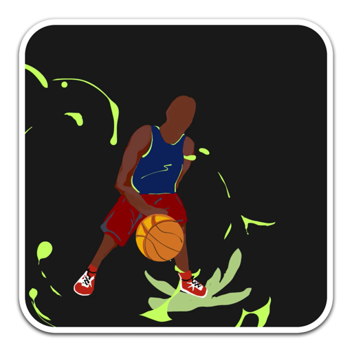 卡通风格篮球标志AE模板