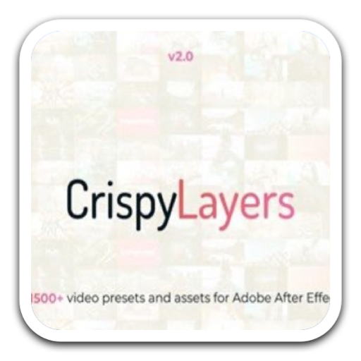 CrispyLayers 图形工具包AE模版