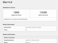 苹果M2 Max Geekbench 跑分曝光：12 核 / 3.5GHz，配 96GB 内存