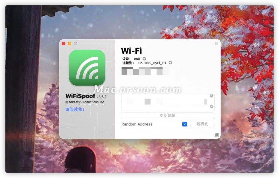 wifispoof mac
