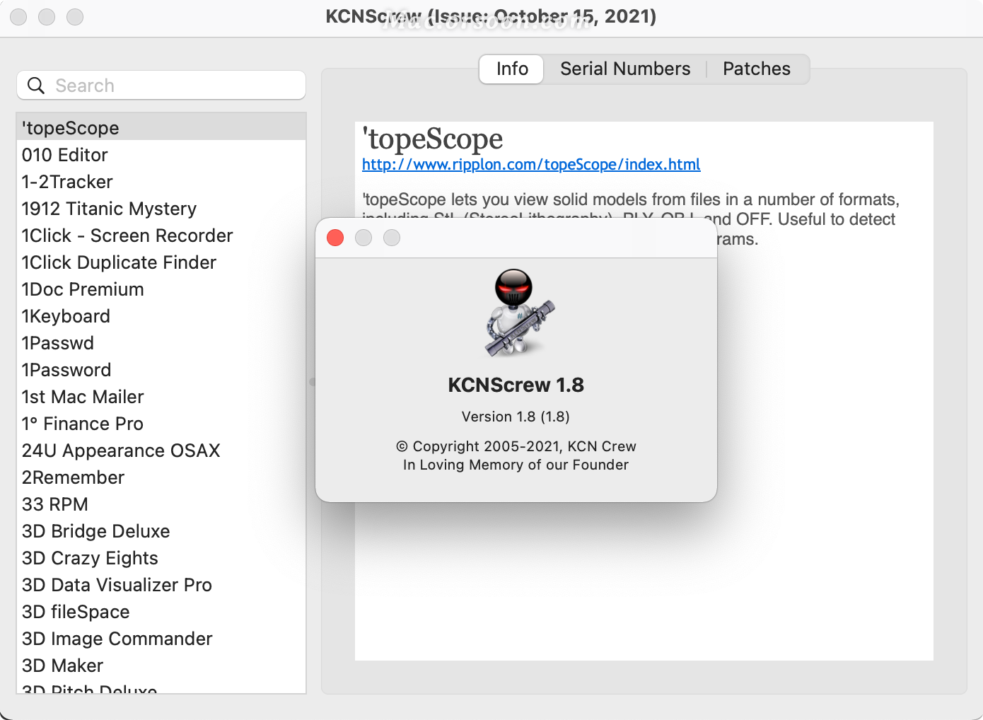 download kcnscrew for mac free