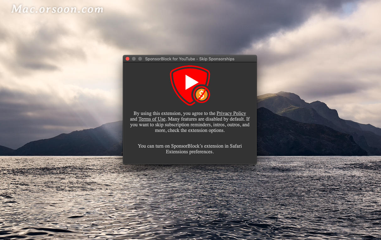 for mac download SponsorBlock for YouTube