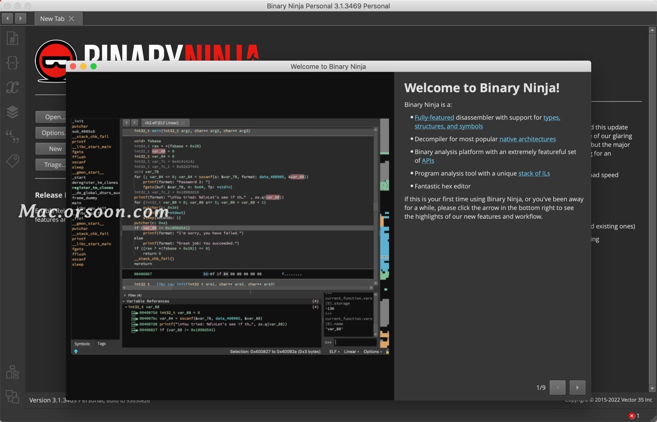 free for mac instal Binary Ninja 3.3.3996